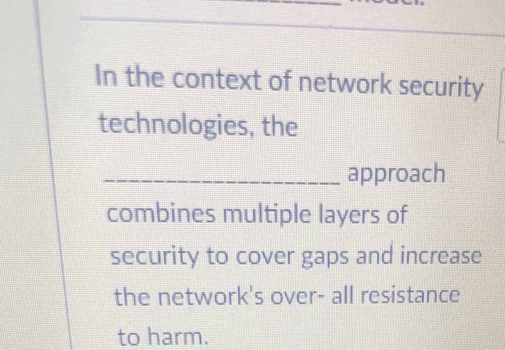 In the context of network security technologies,