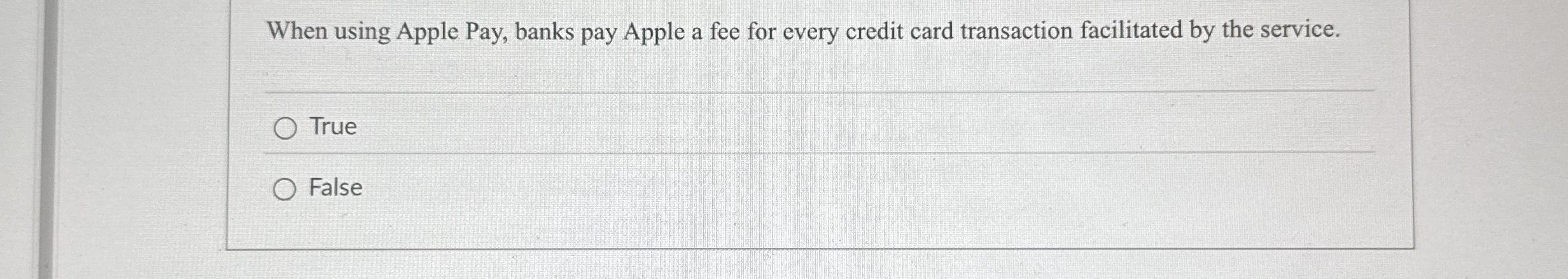 When using Apple Pay, banks pay Apple a fee for