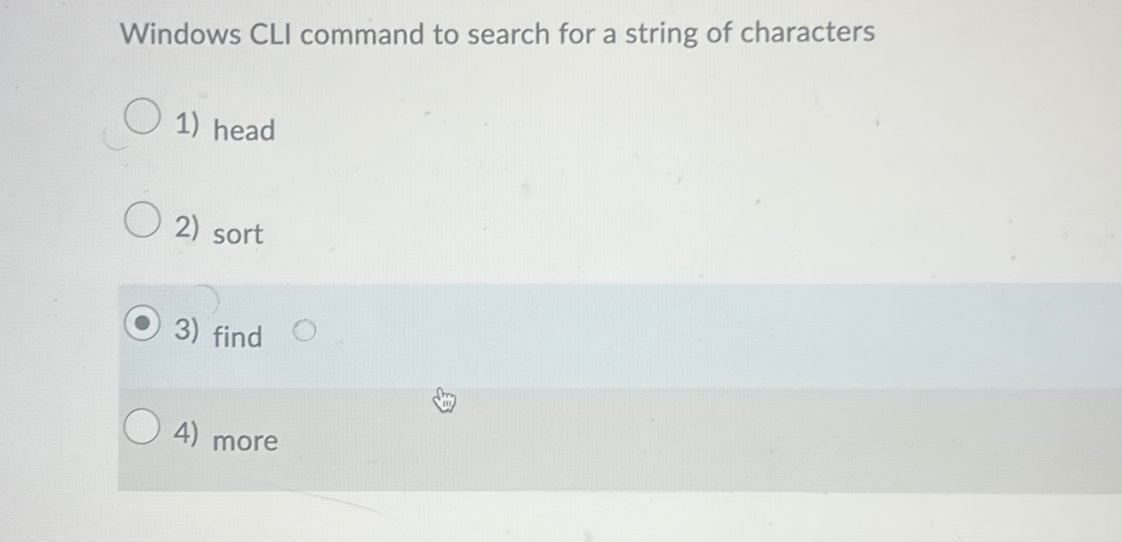 Windows CLI command to search for a string of
