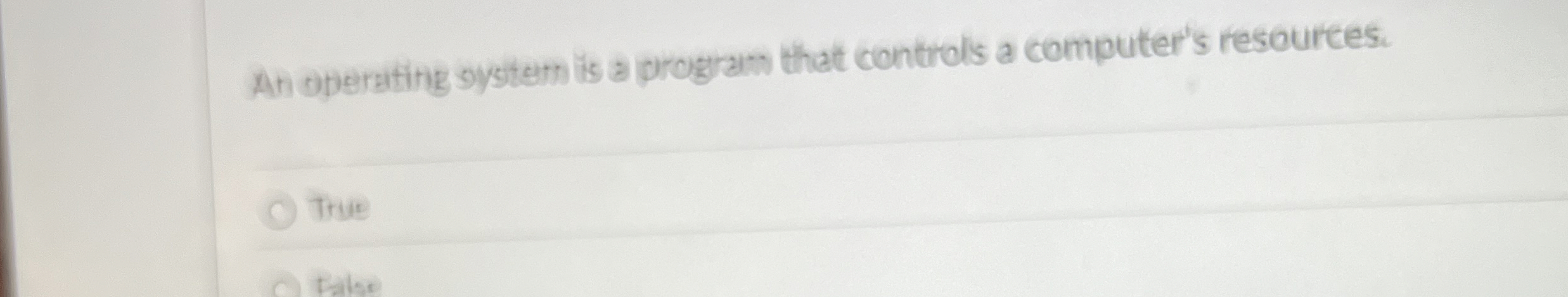 An operating system is a program that controls a