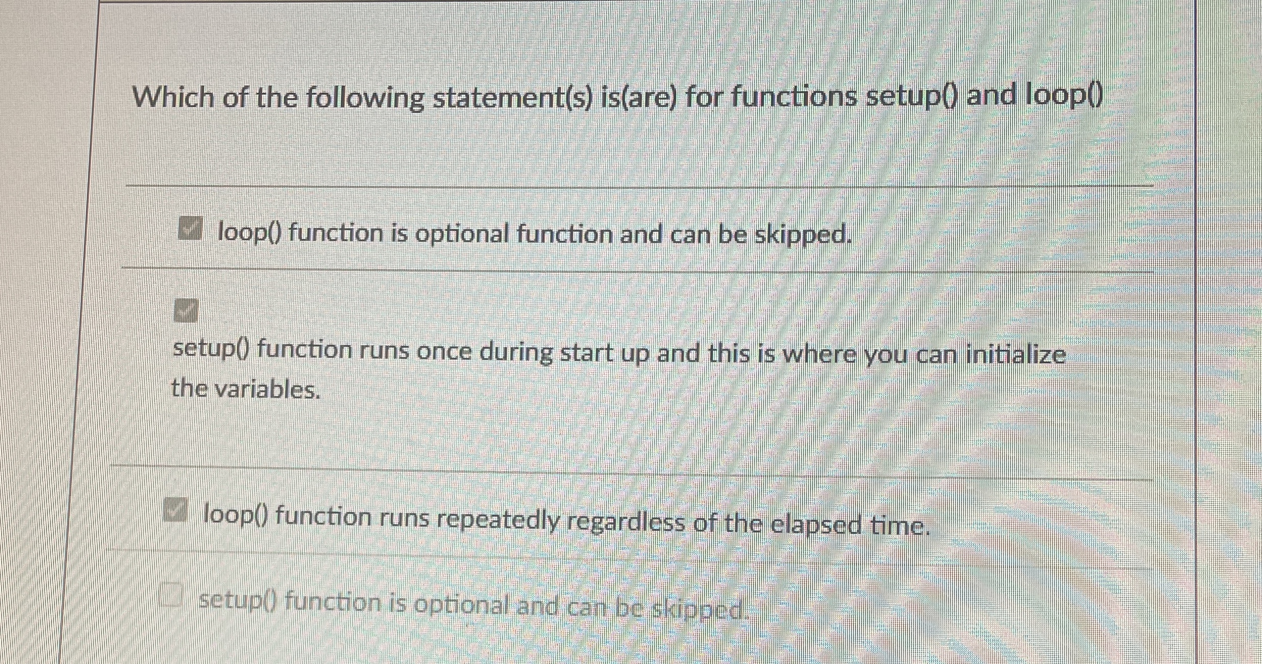 Which of the following statement ( s ) is ( are )