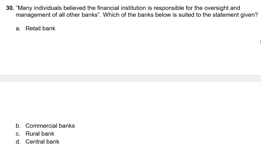 Choose the right answer. I. MULTIPLE CHOICE: