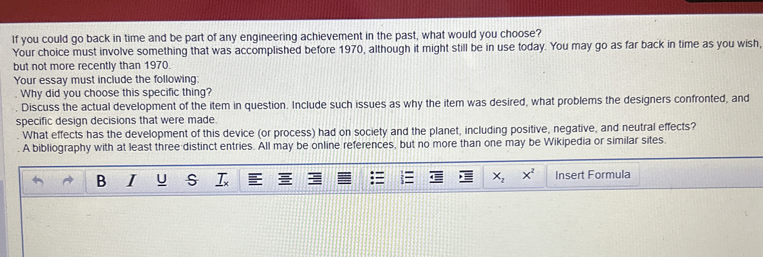 If you could go back in time and be part of any