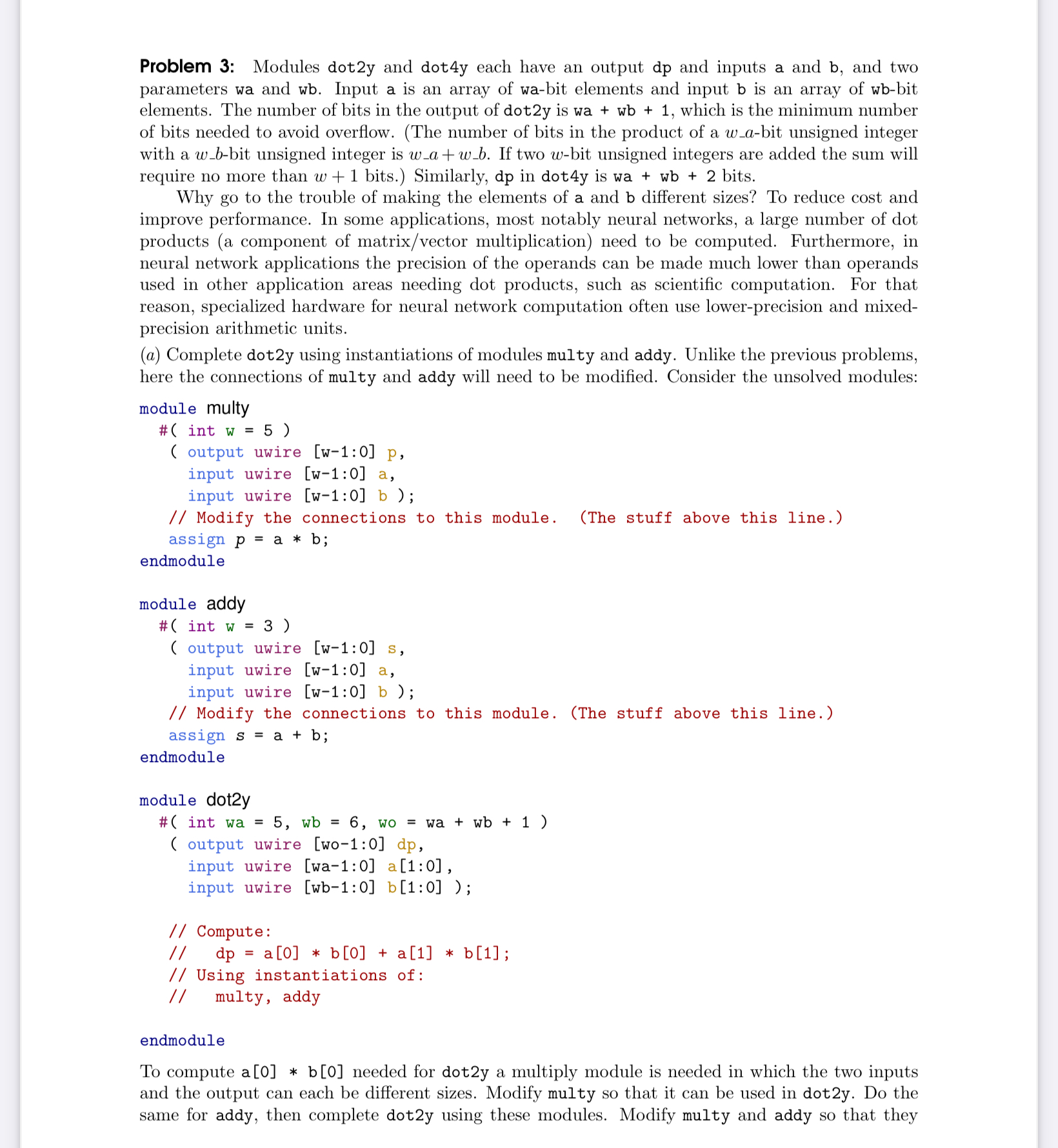 CAN YOU HELP ME SOOVE PART A AND B Problem 3 :