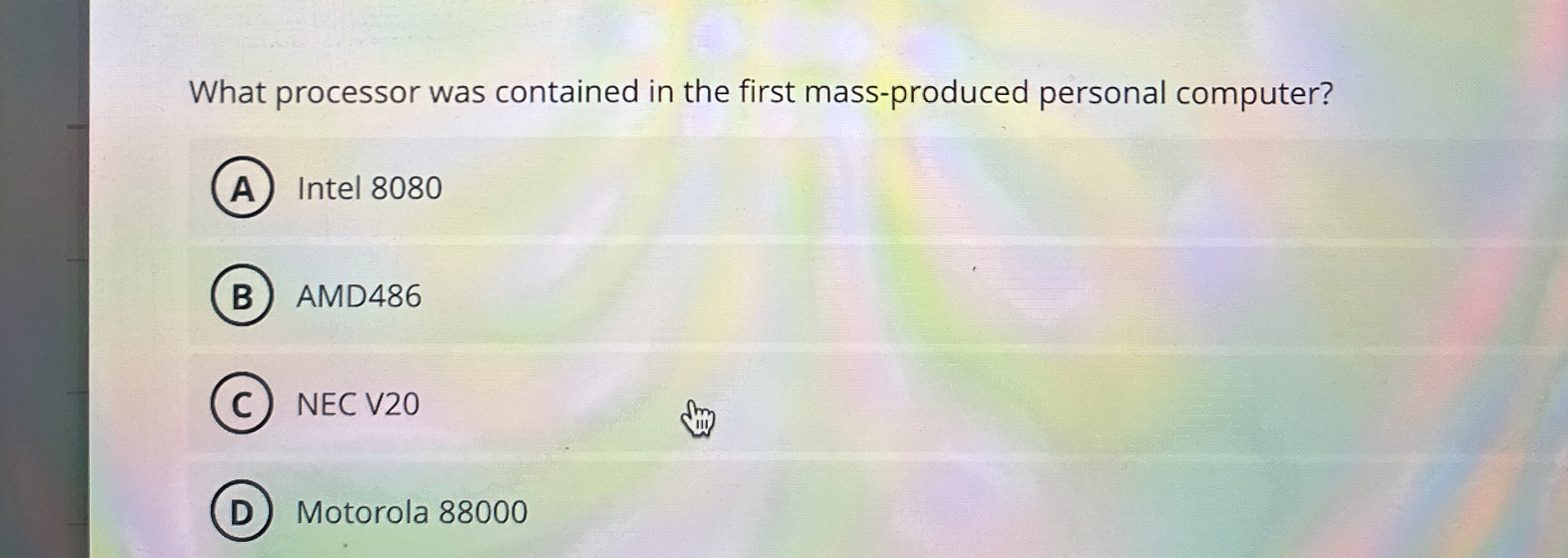 What processor was contained in the first mass -