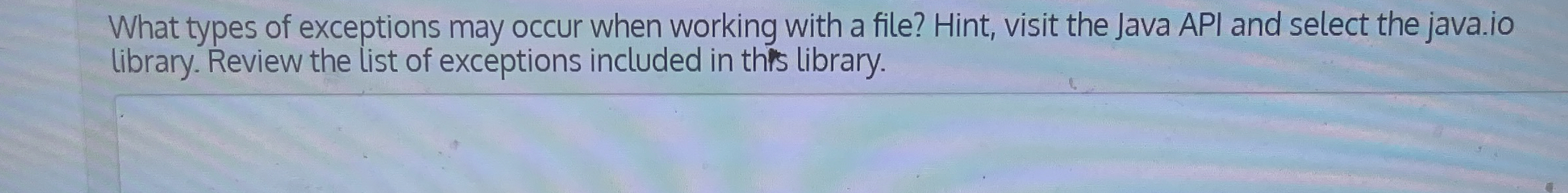 What types of exceptions may occur when working