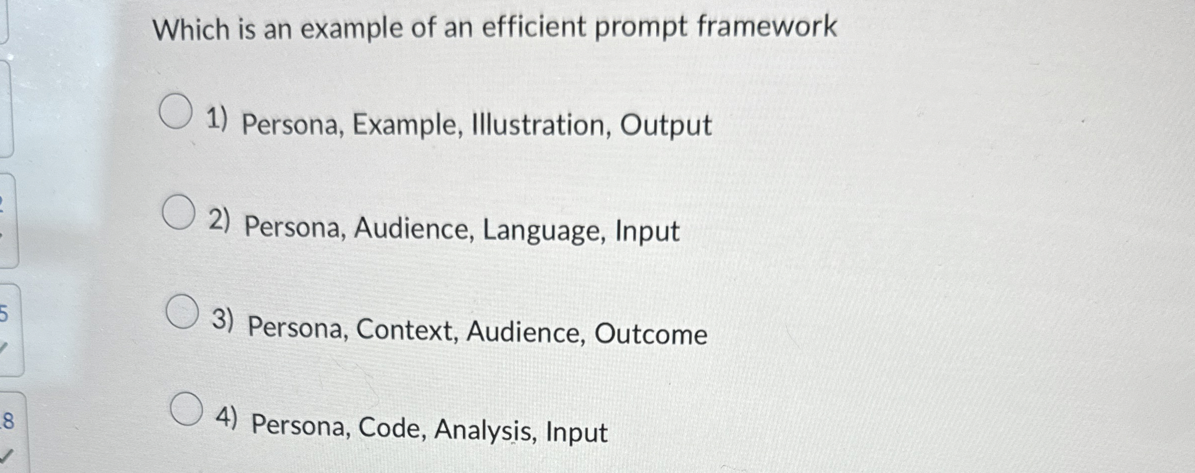 Which is an example of an efficient prompt