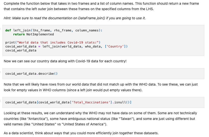 Complete the function below that takes in two