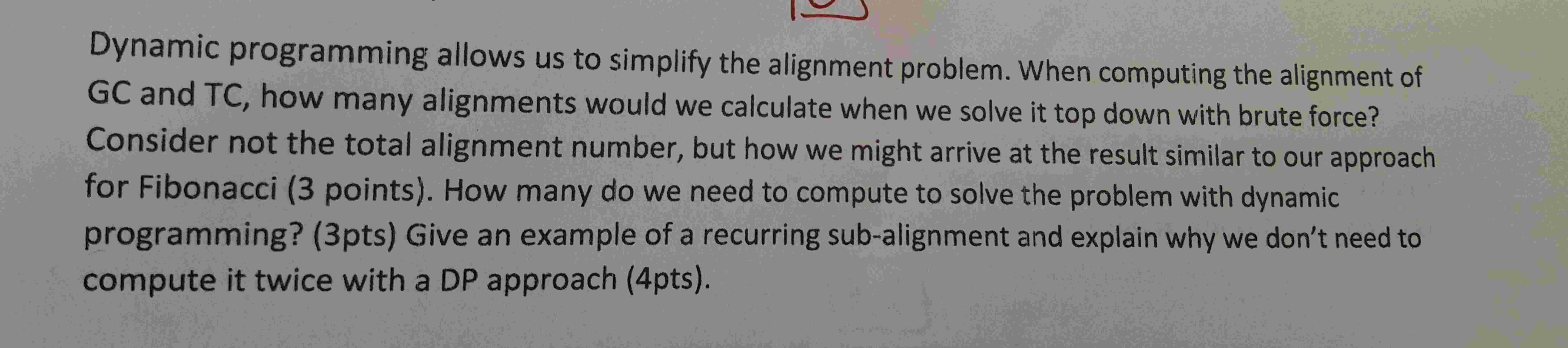 Dynamic programming allows us to simplify the