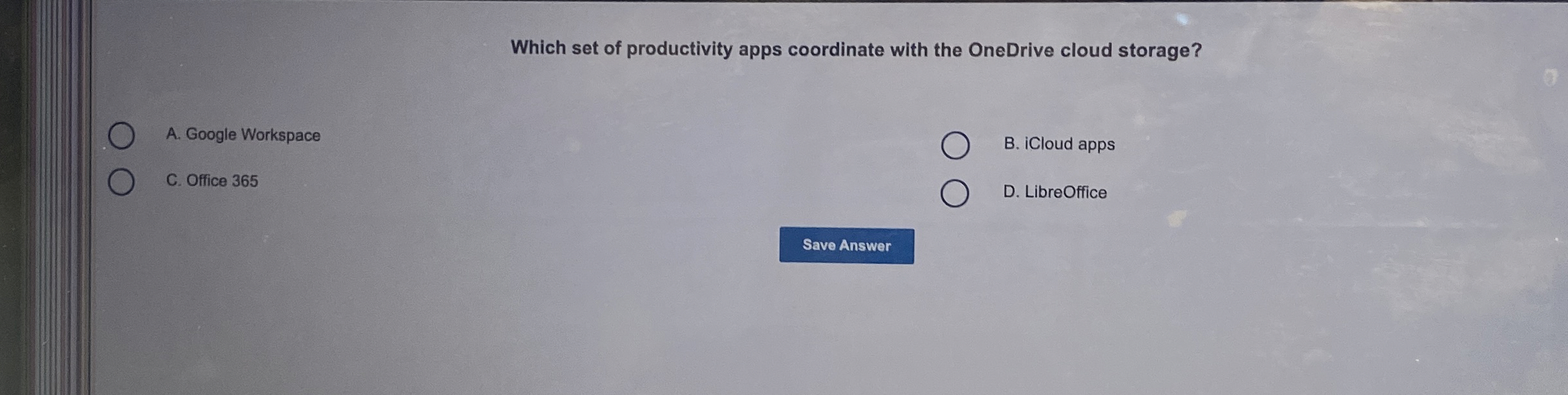 Which set of productivity apps coordinate with