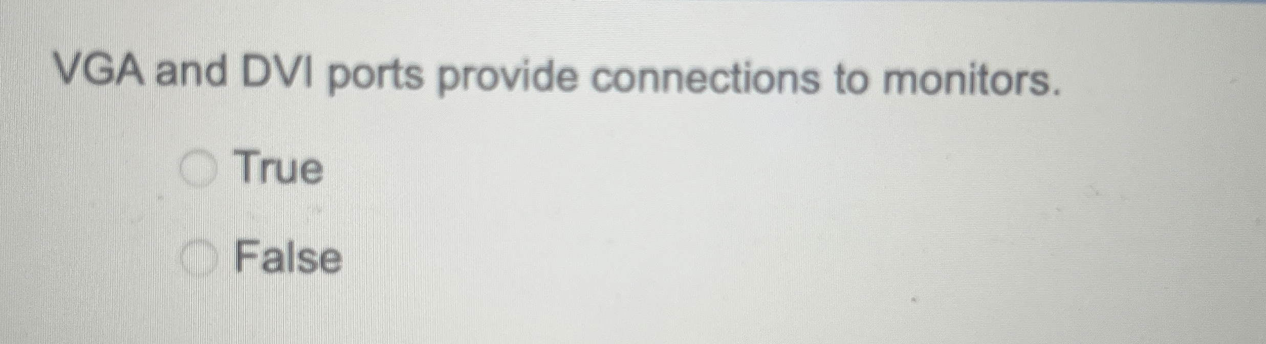 VGA and DVI ports provide connections to