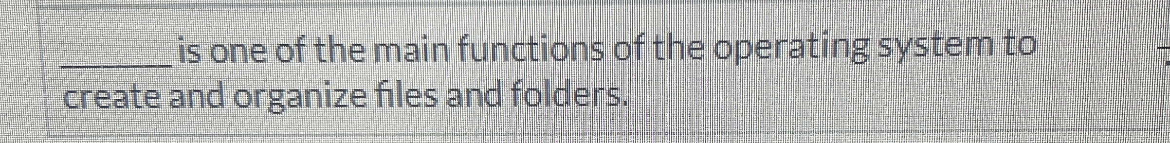 What is one of the main functions of the