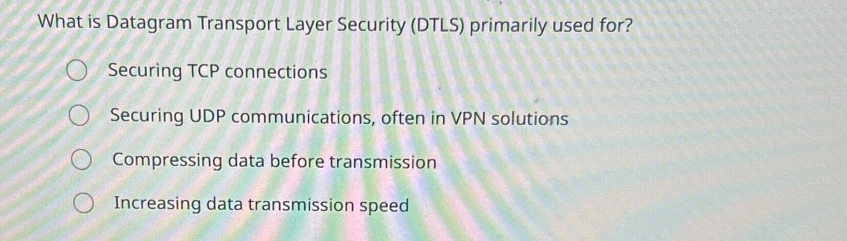 What is Datagram Transport Layer Security ( DTLS
