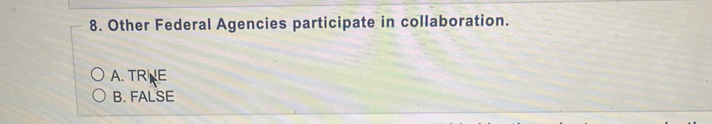 Other Federal Agencies participate in