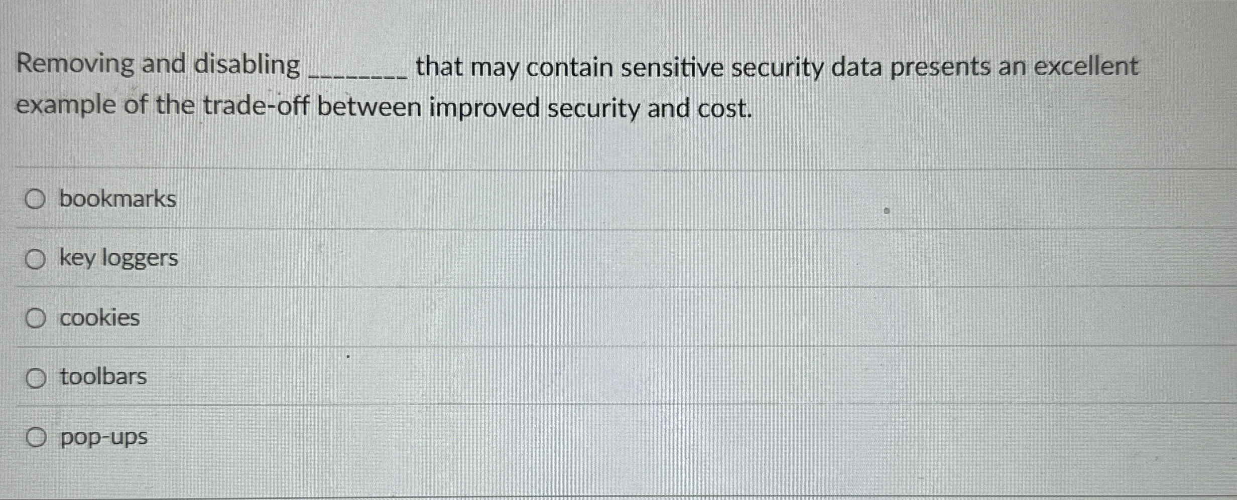 Removing and disabling q , that may contain