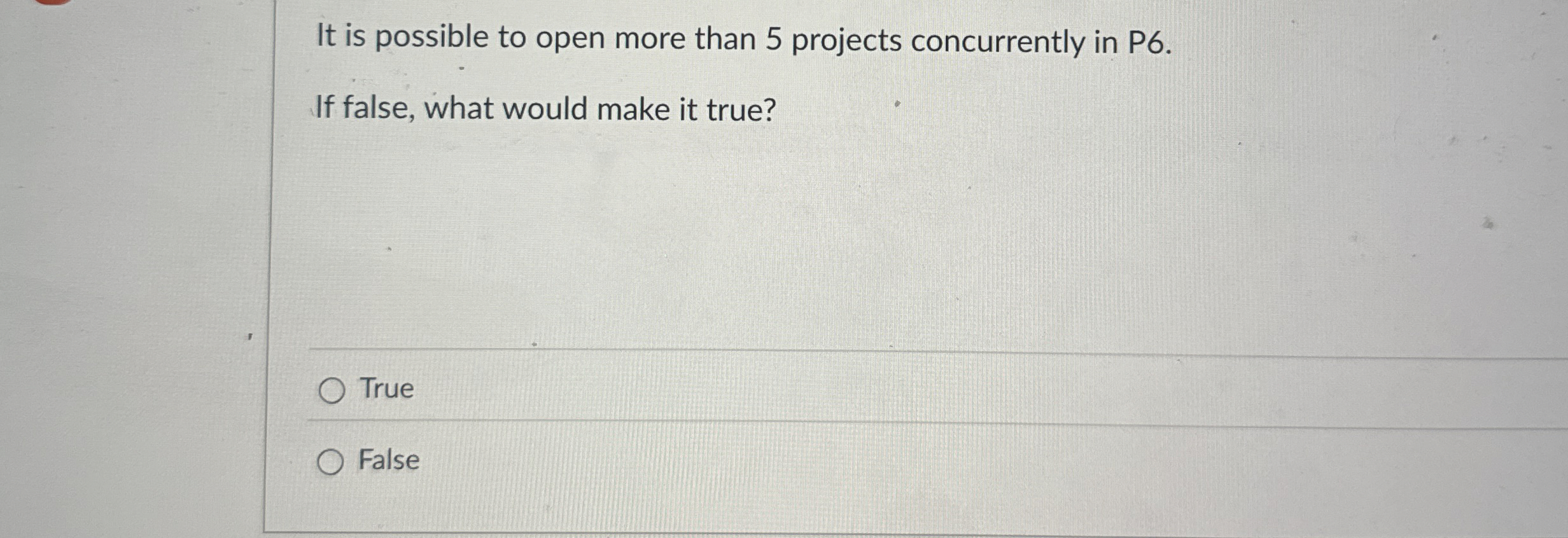 It is possible to open more than 5 projects