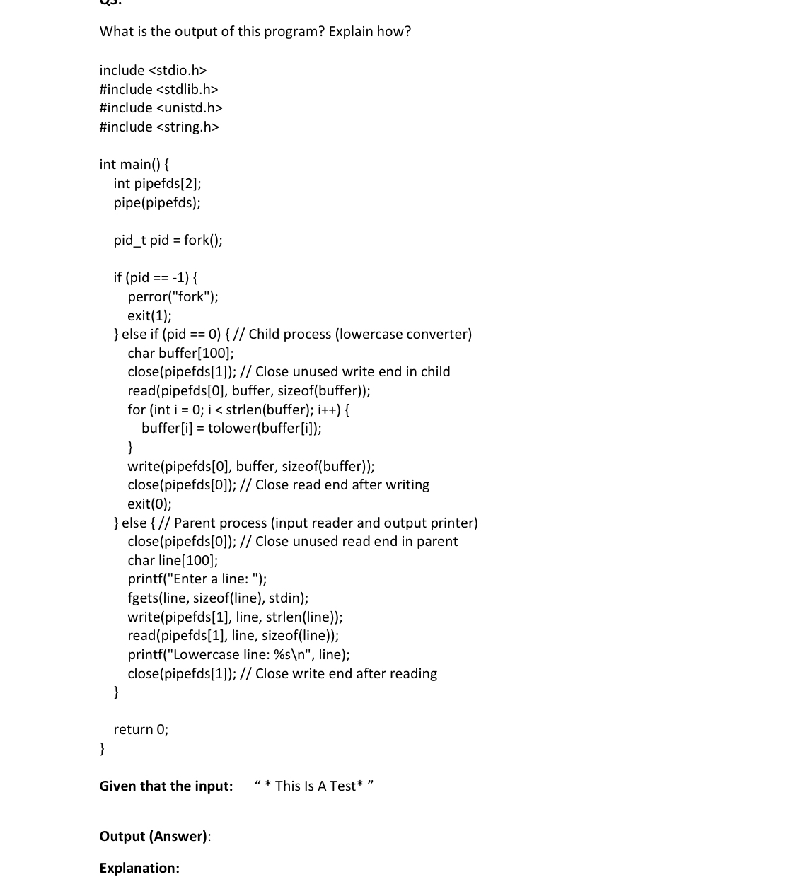 What is the output of this program? Explain