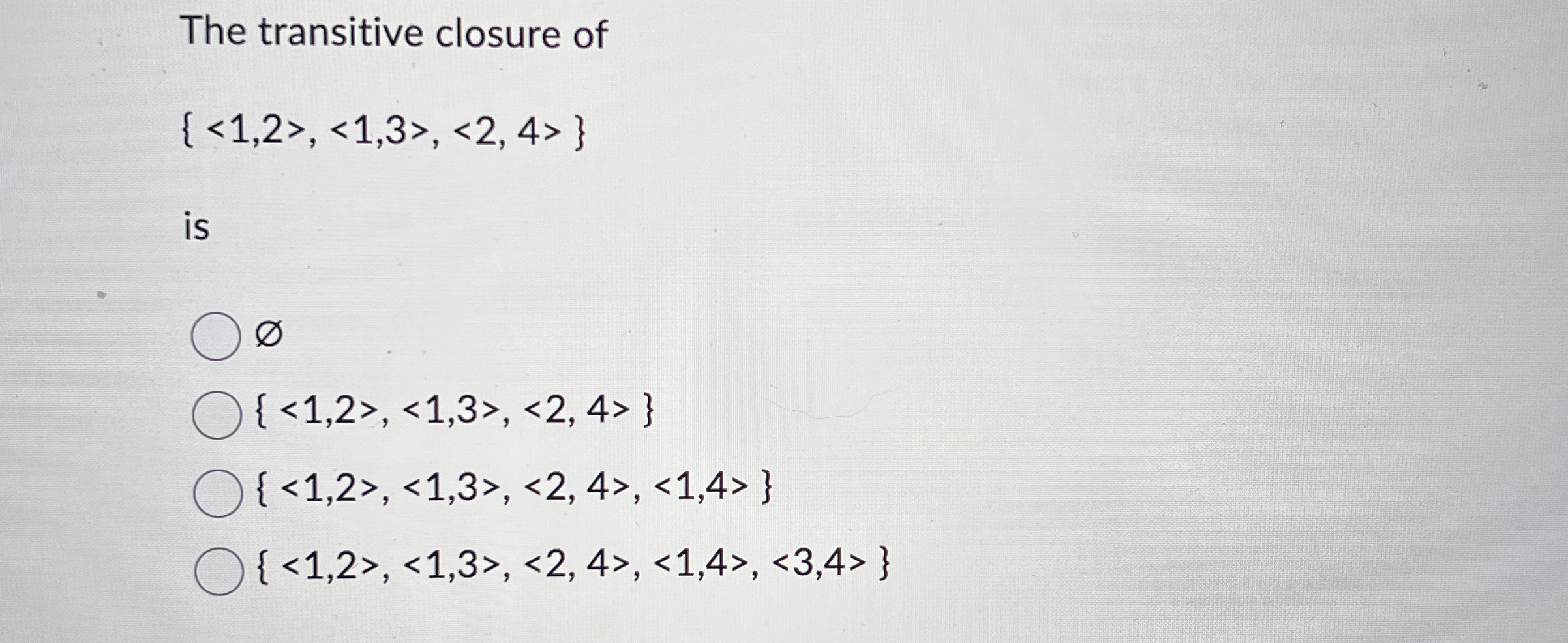 The transitive closure of ( ( : 1 , 2 : ) , < 1 ,