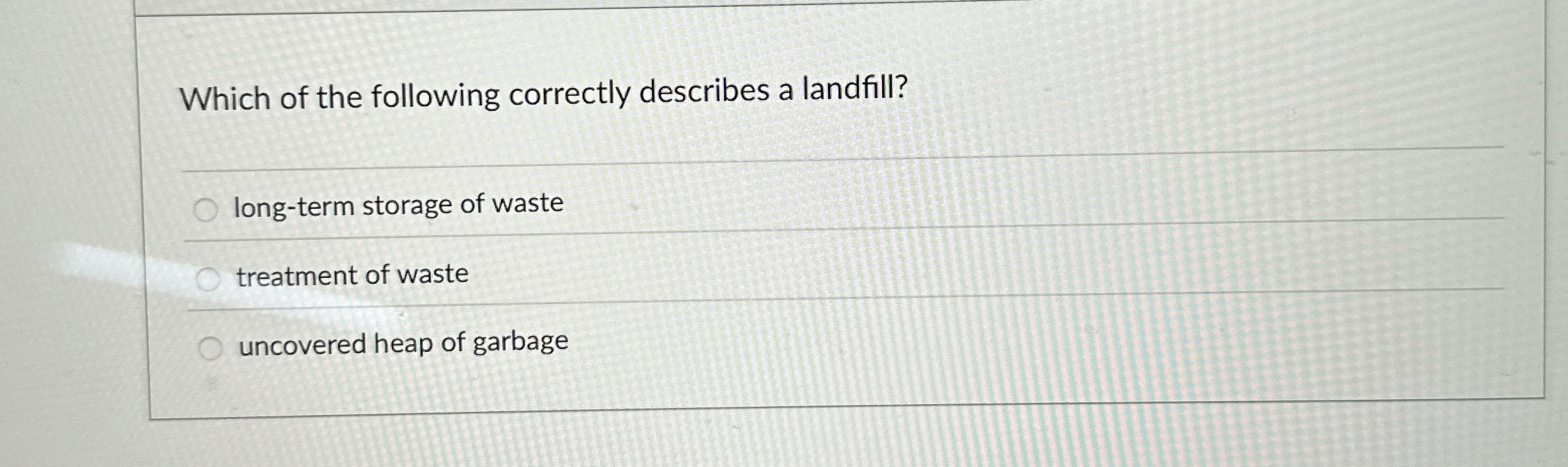 Which of the following correctly describes a