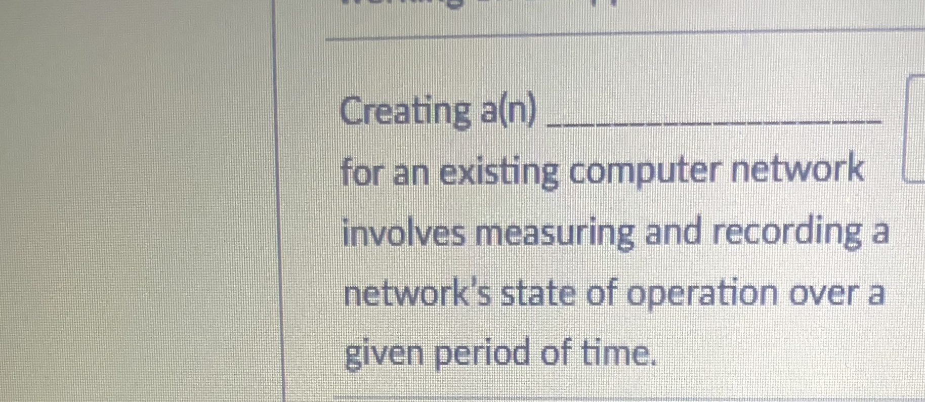 Creating a ( n ) for an existing computer network