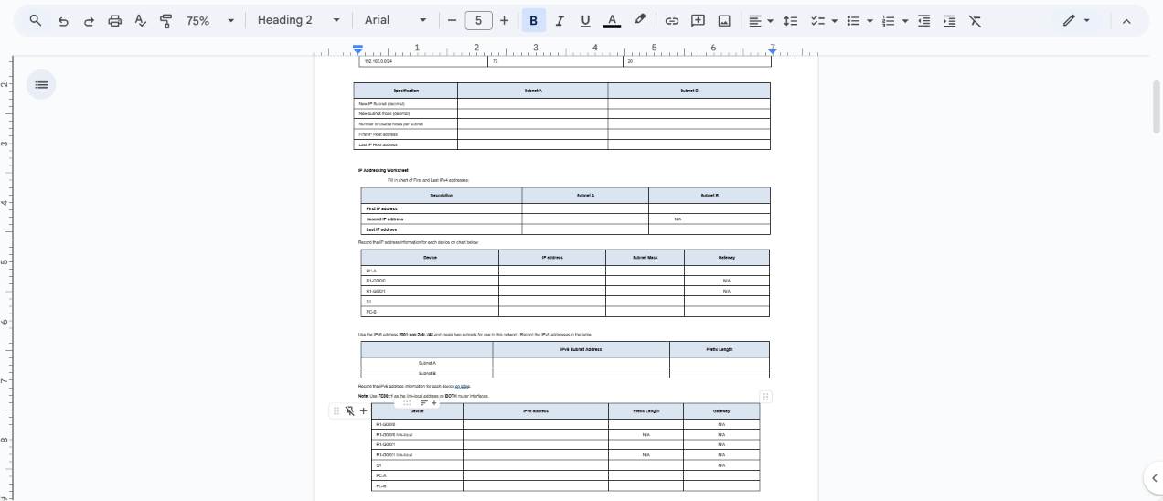 You will use variable length subnet masking on