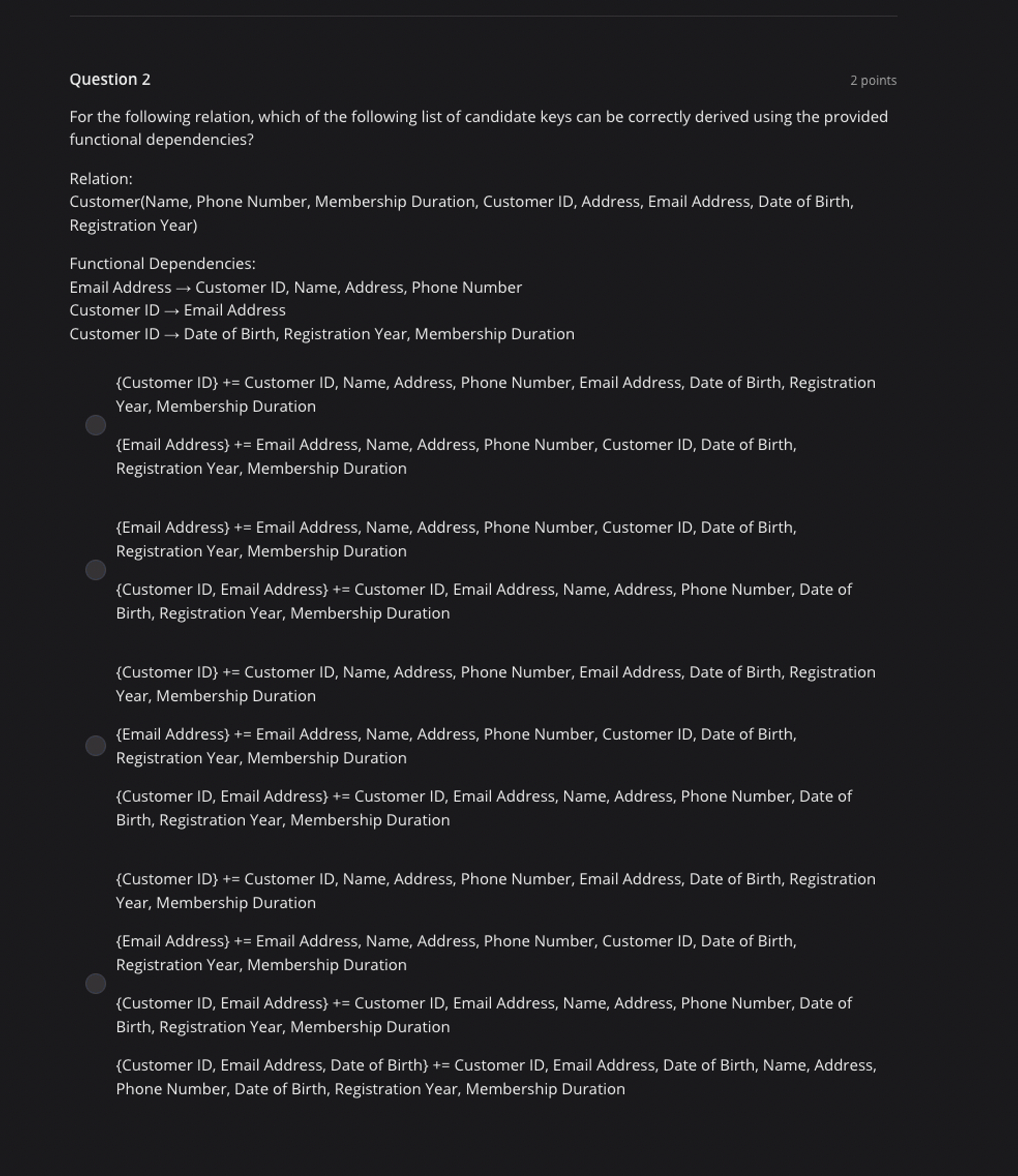 what entities are transitive functional Dependency