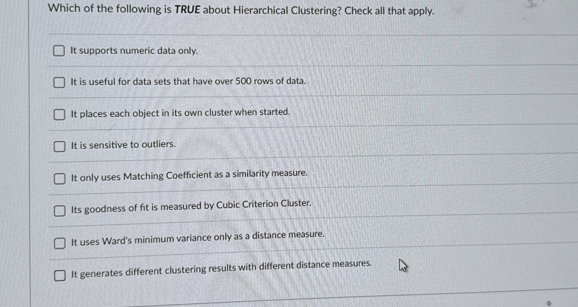 Which of the following is TRUE about Hierarchical