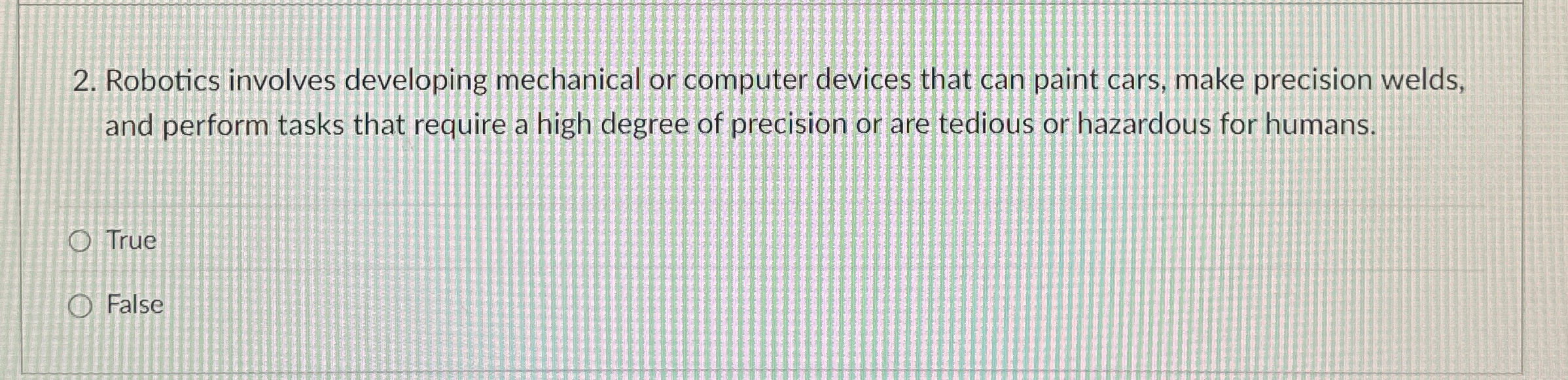 Robotics involves developing mechanical or
