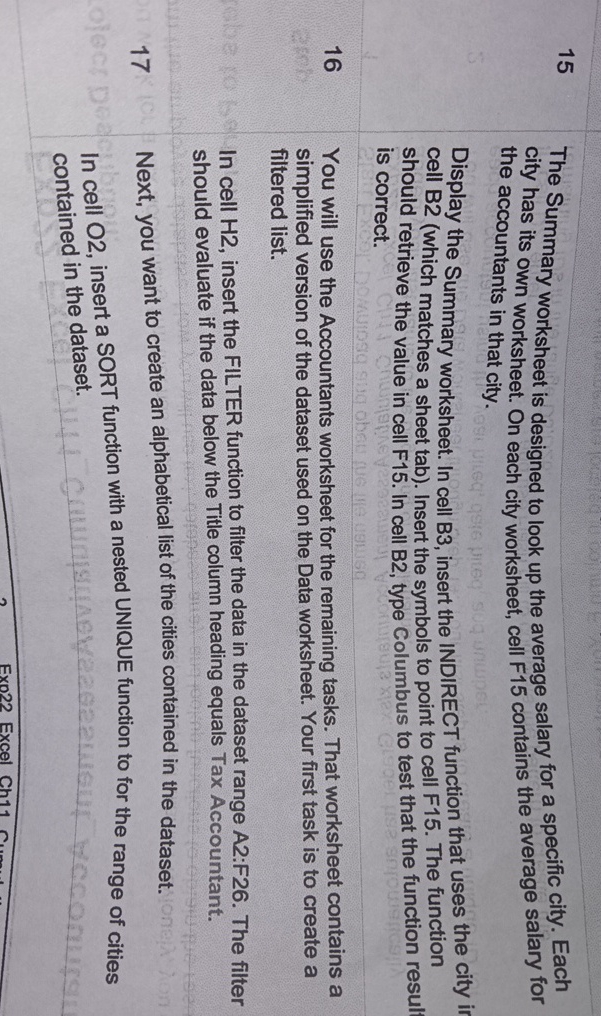 1 5 The Summary worksheet is designed to look up