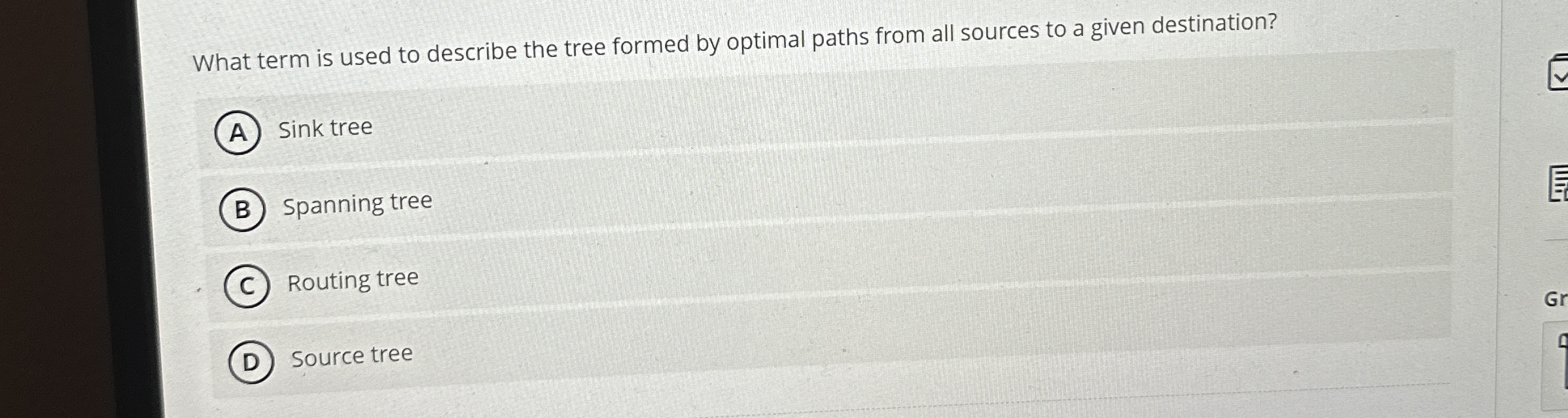 What term is used to describe the tree formed by