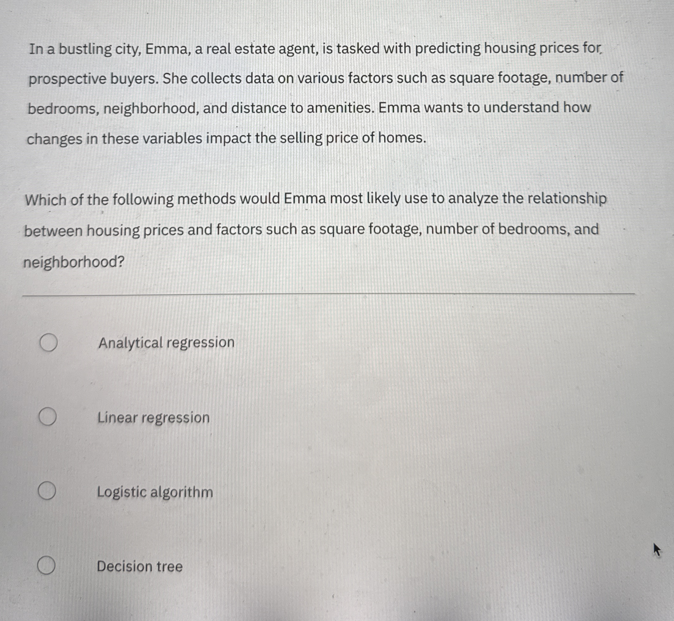 In a bustling city, Emma, a real estate agent, is