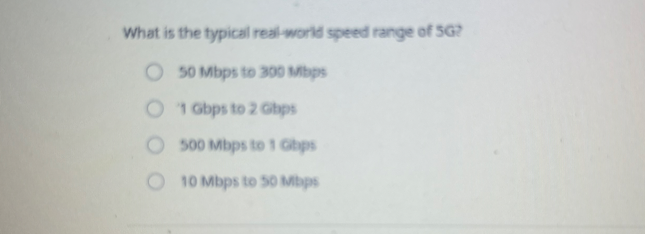 What is the typical real - worid speed range of 5