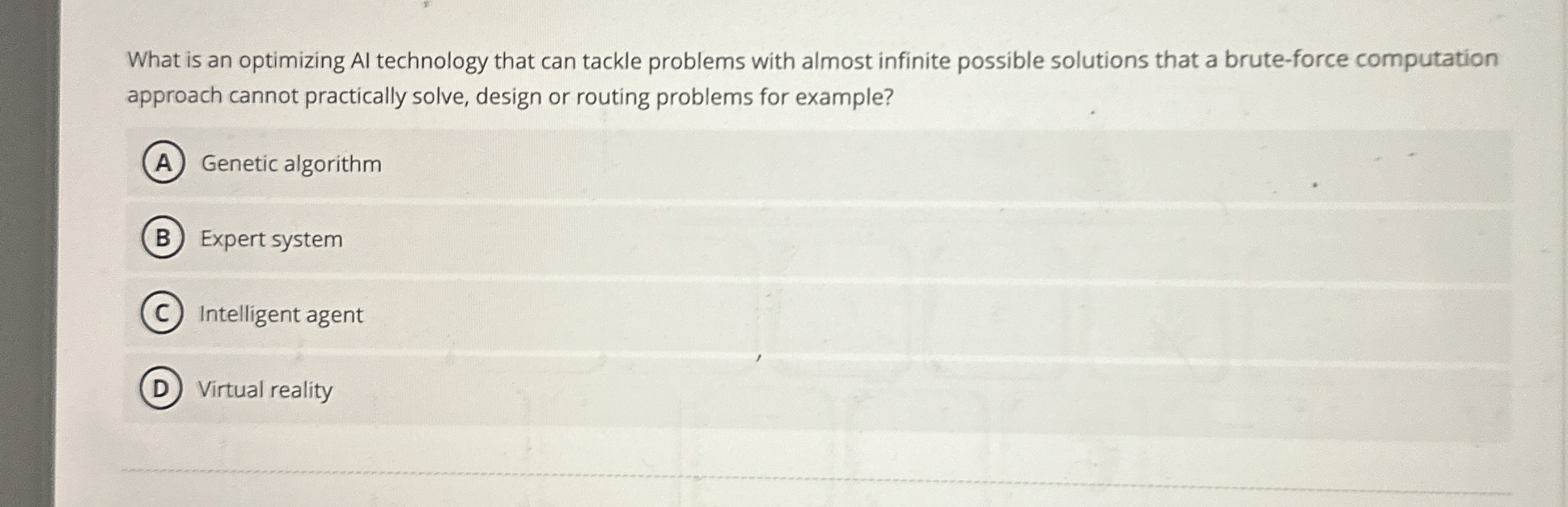 What is an optimizing Al technology that can