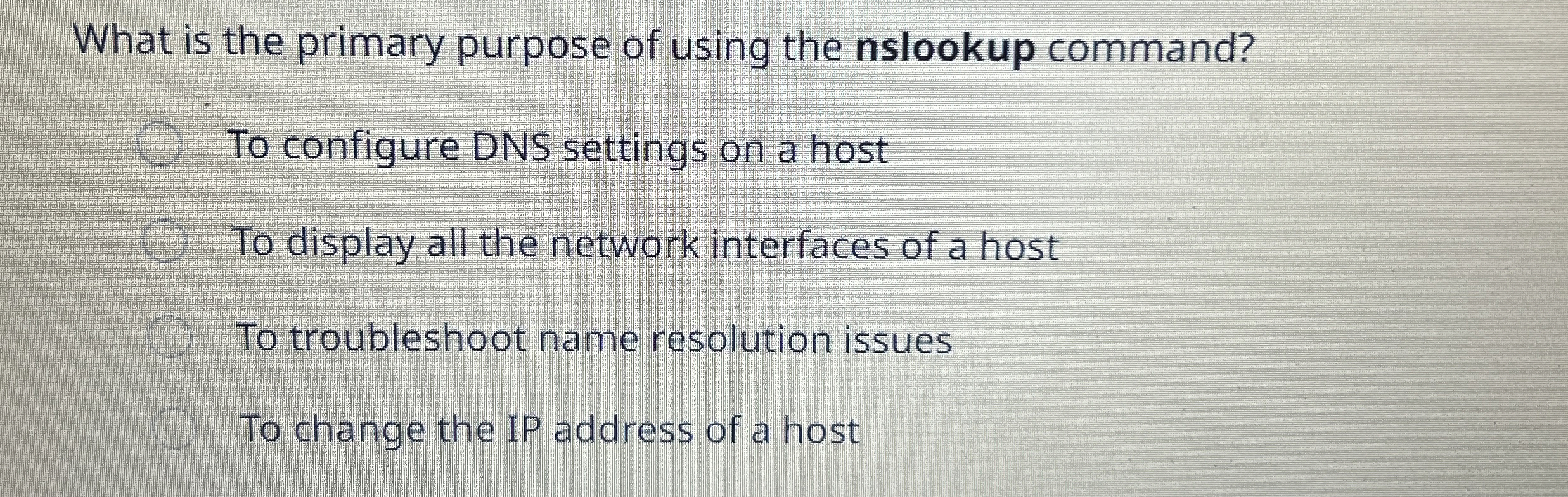 What is the primary purpose of using the nslookup