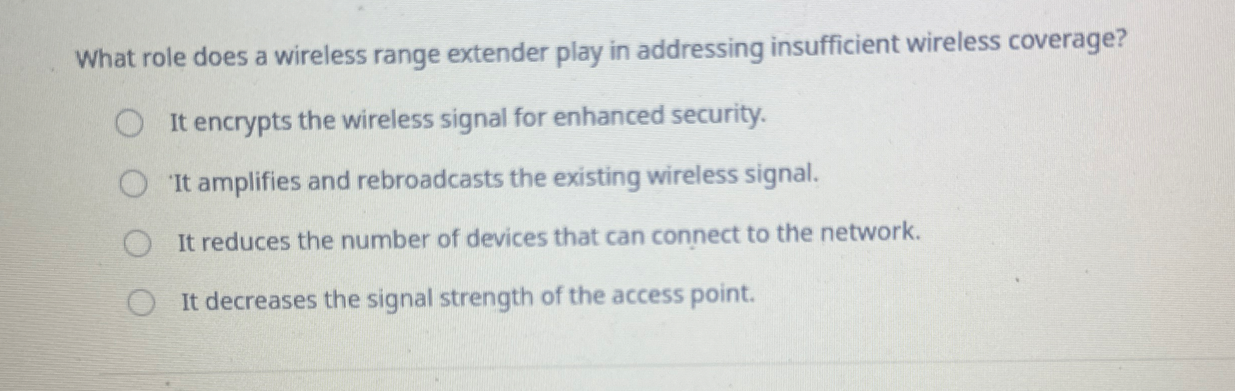 What role does a wireless range extender play in