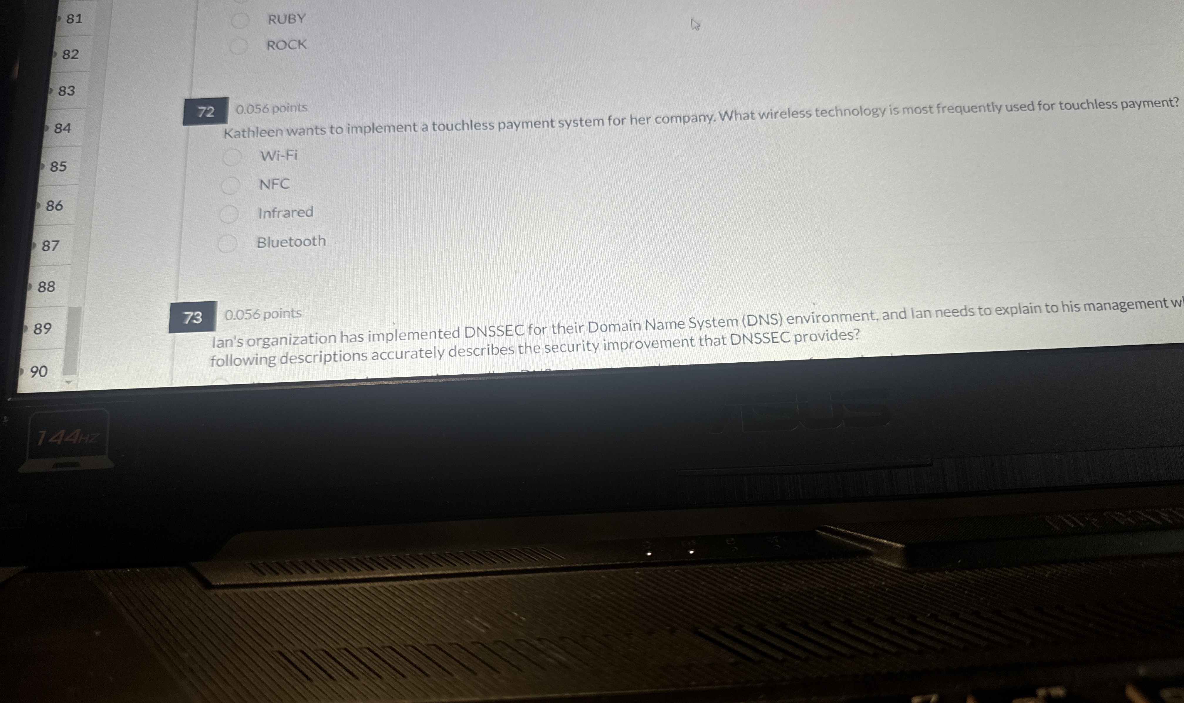 0 . 0 5 6 points 0 . 0 5 6 points Kathleen wants