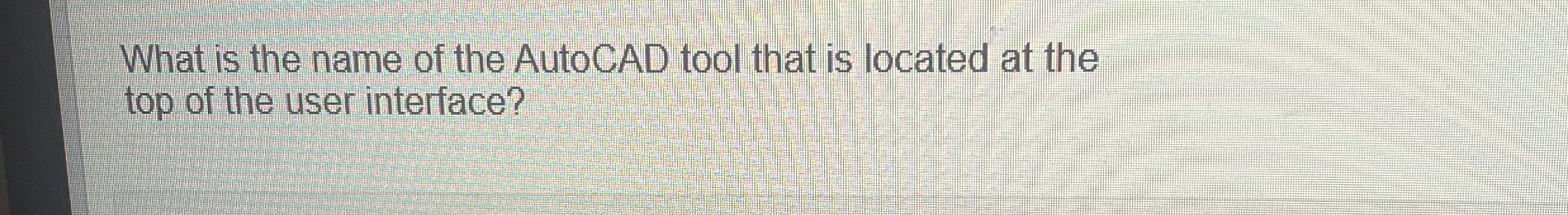 What is the name of the AutoCAD tool that is
