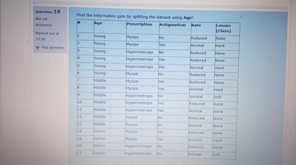 2 uestion 1 8 Not yet answered Marked out of 1 .