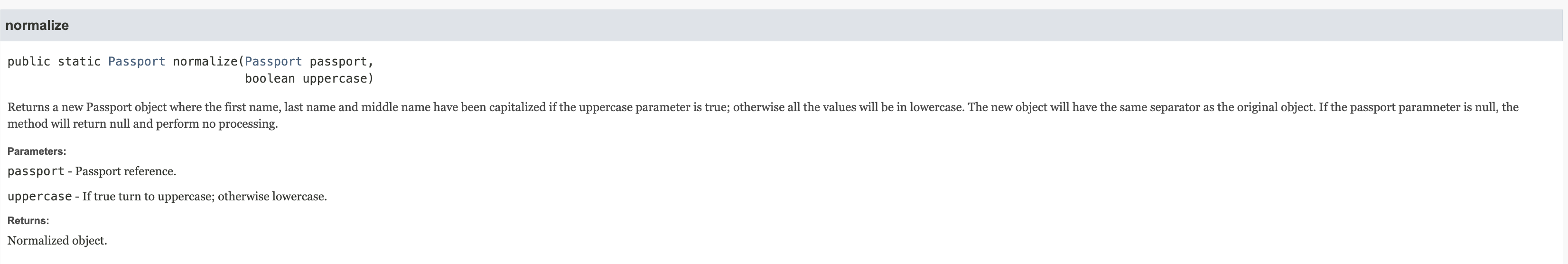 I don't know why my normalize method is not