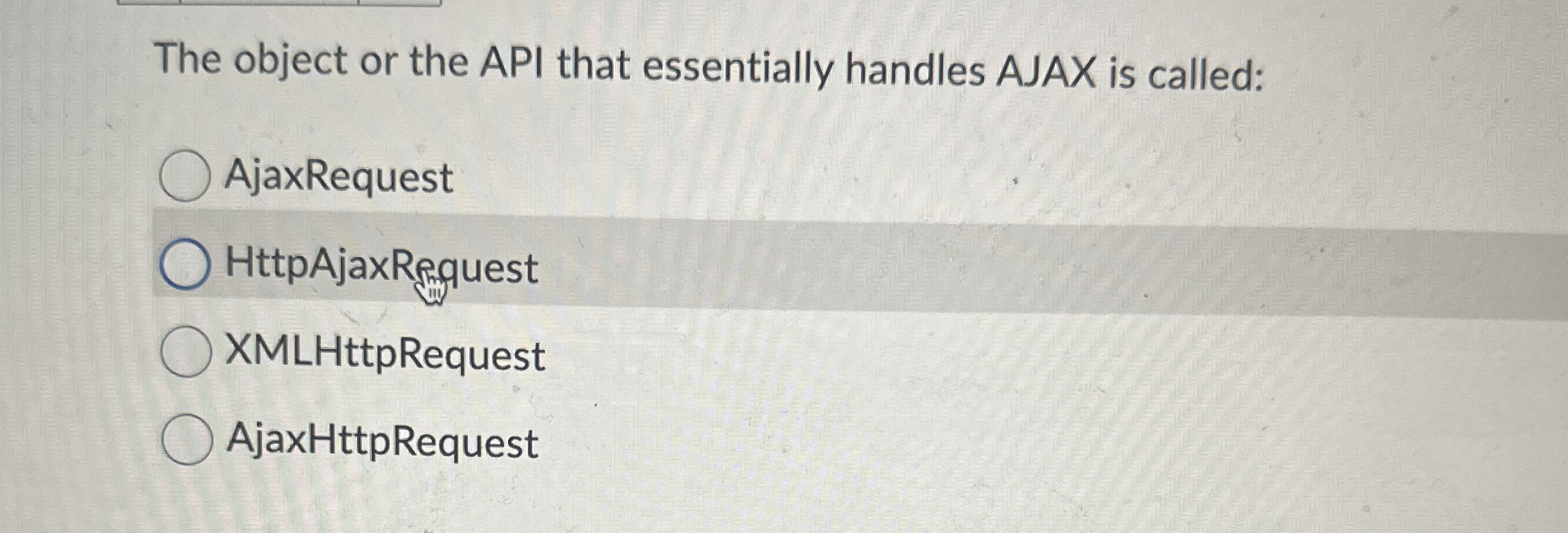 The object or the API that essentially handles