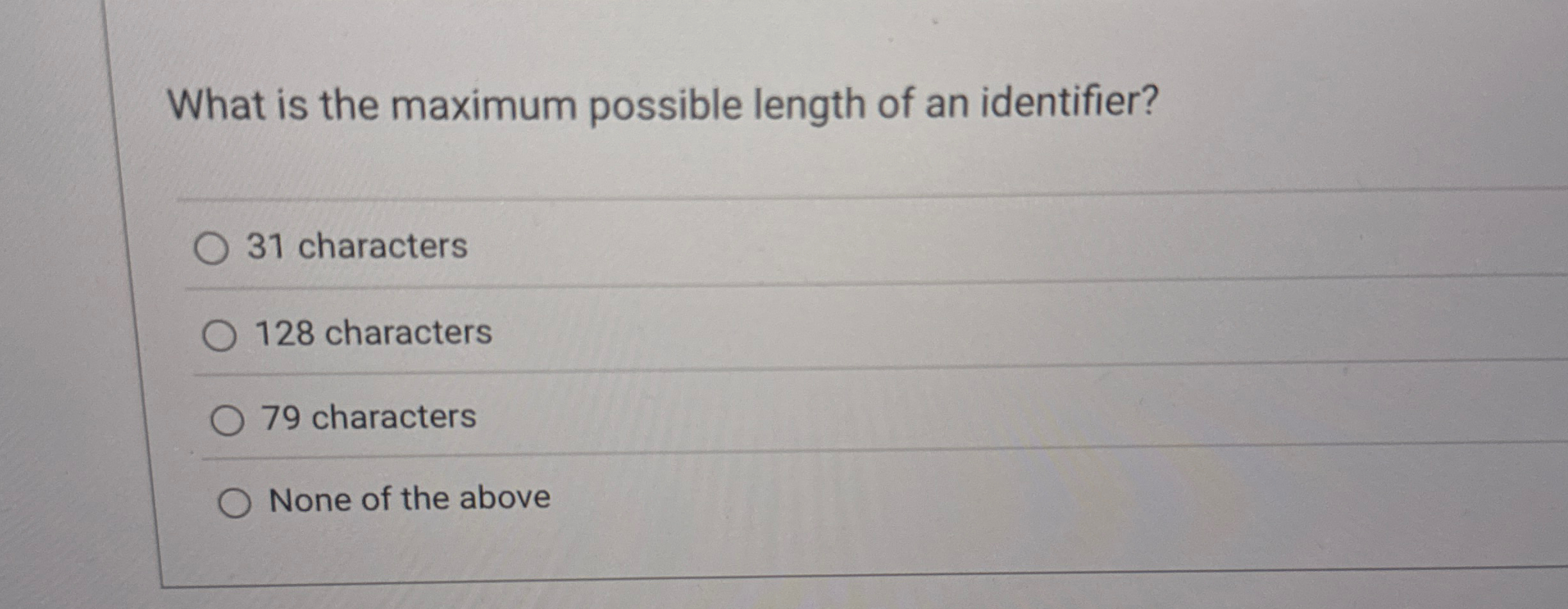 What is the maximum possible length of an
