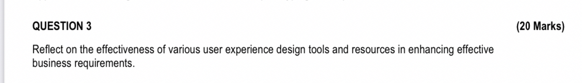 QUESTION 3 ( 2 0 Marks ) Reflect on the