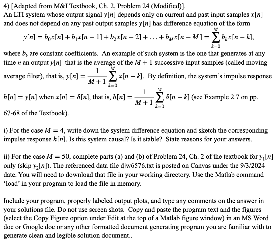 [ Adapted from M&I Textbook, Ch . 2 , Problem 2 4