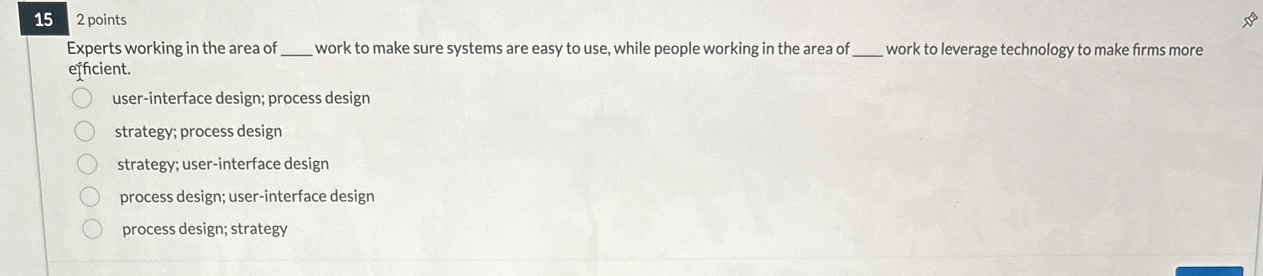 1 5 2 points Experts working in the area of q ,