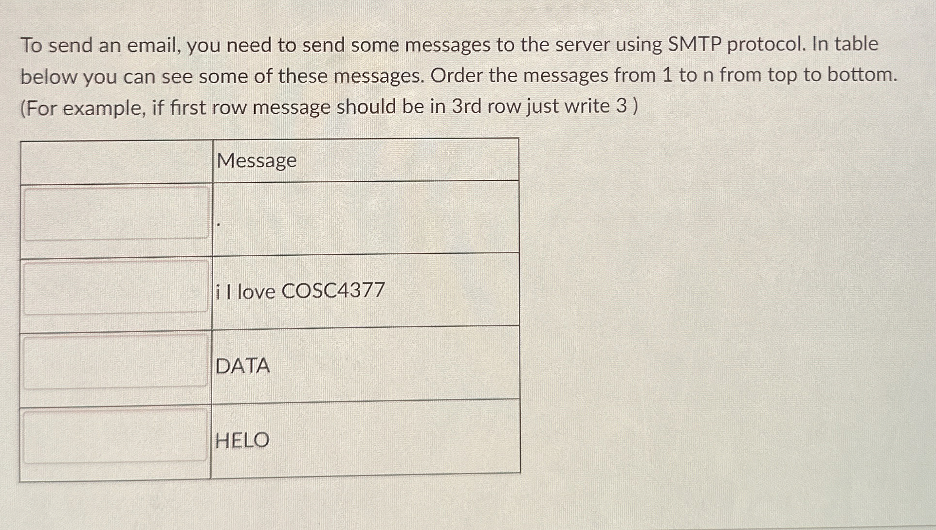 To send an email, you need to send some messages