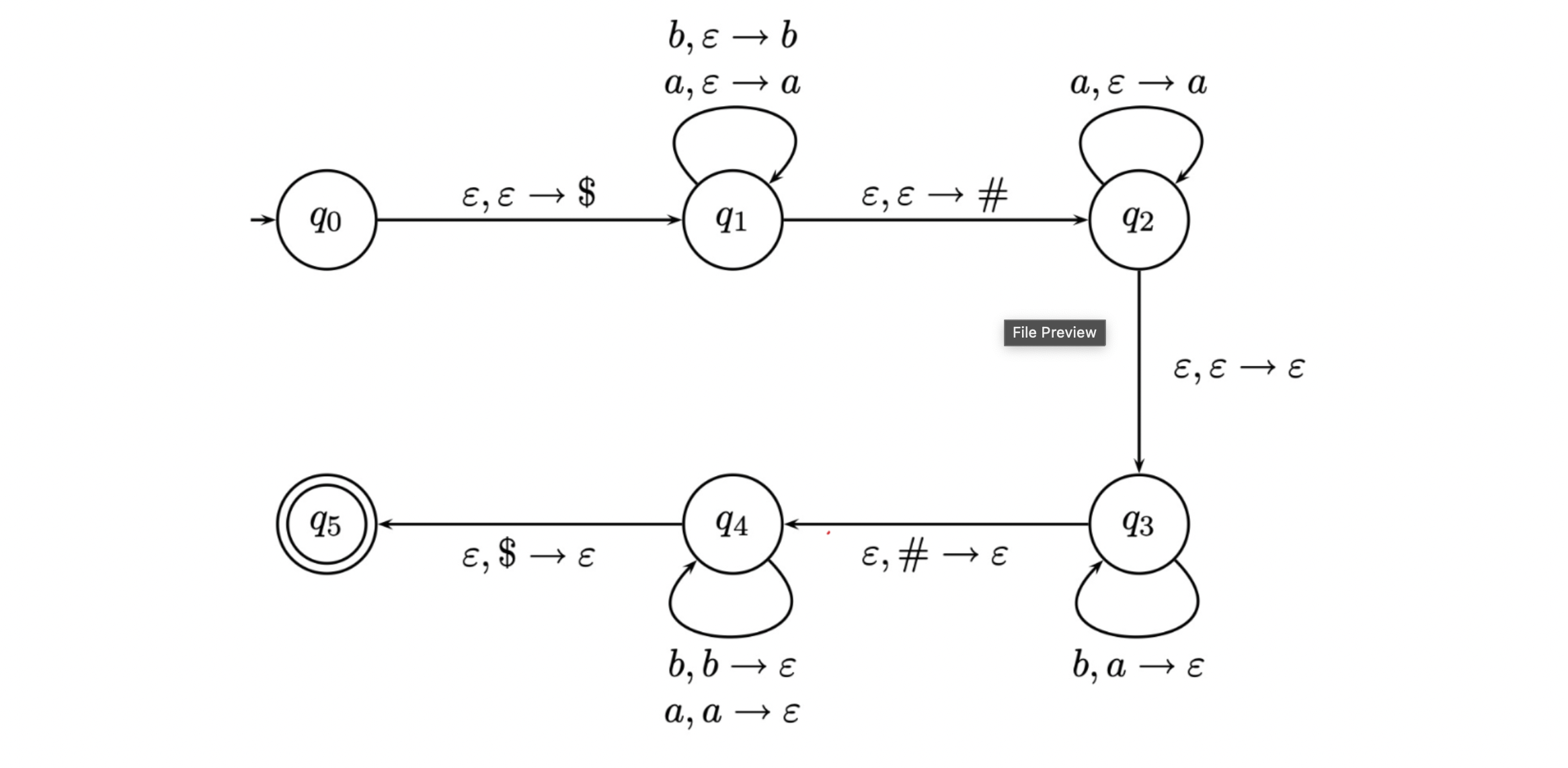 What is the language recognized by the following