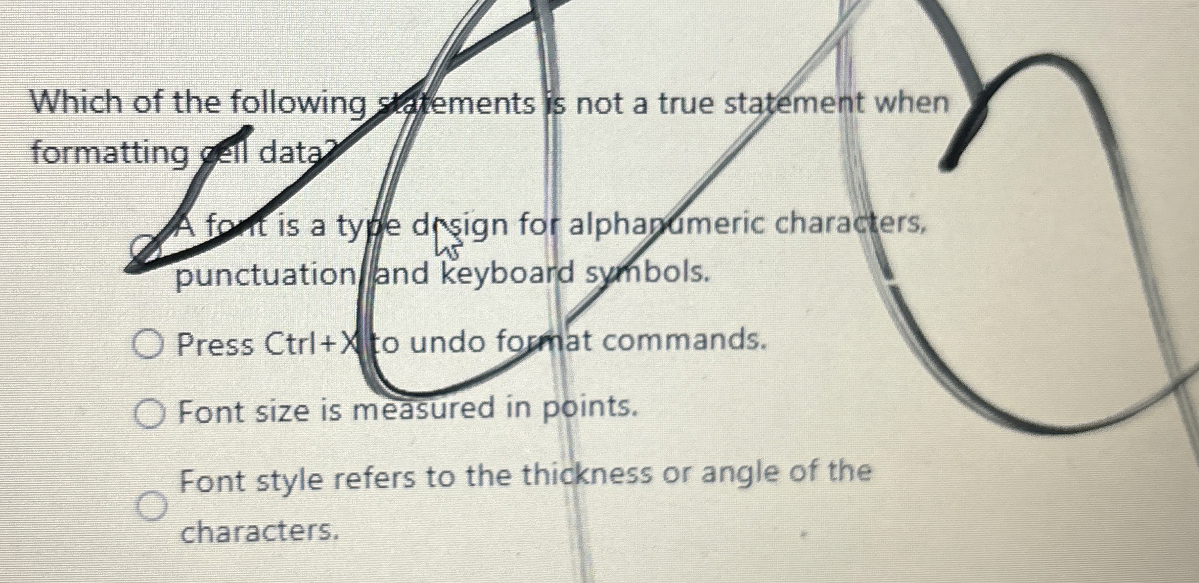 Which of the following yaments is not a true