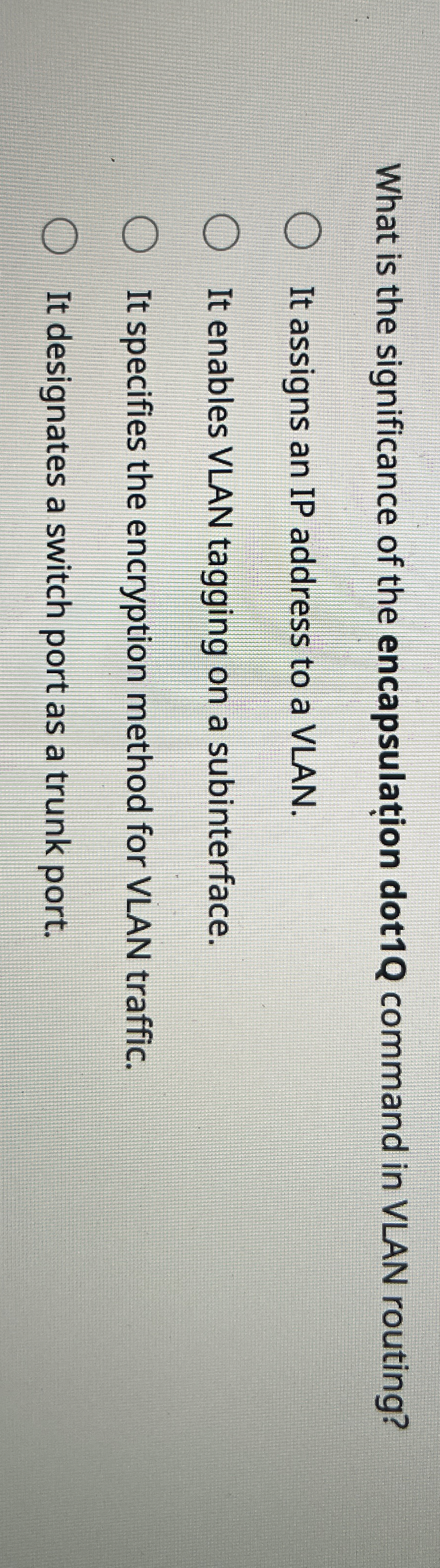 What is the significance of the encapsulation dot