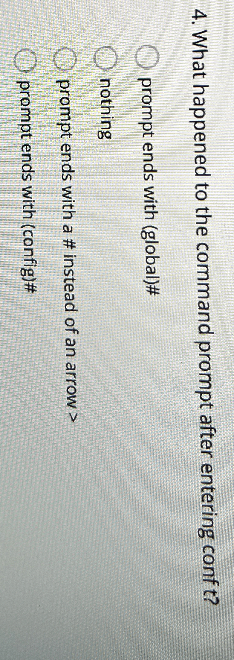 What happened to the command prompt after