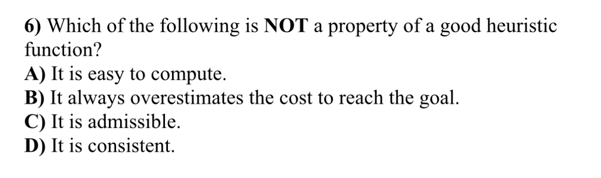 Which of the following is NOT a property of a